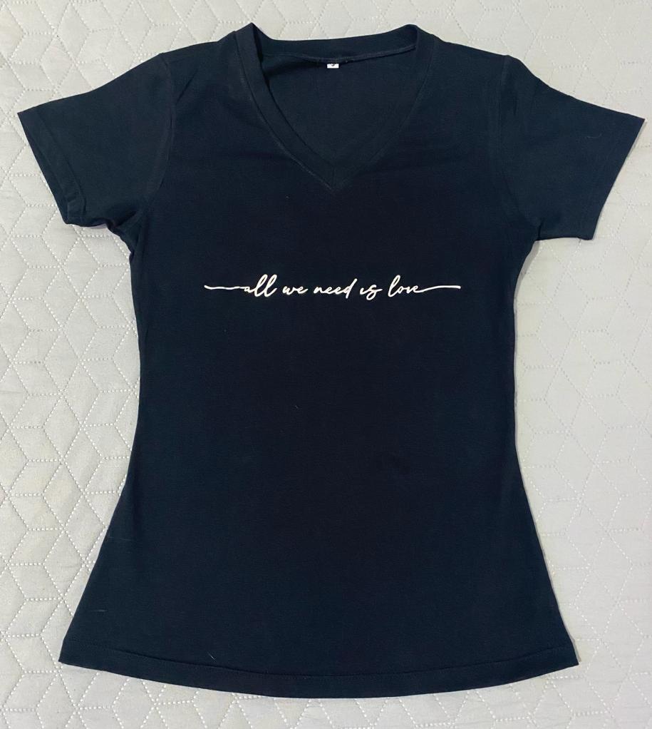 CAMISETA DAMA COLOR NEGRO AWNIL P-O