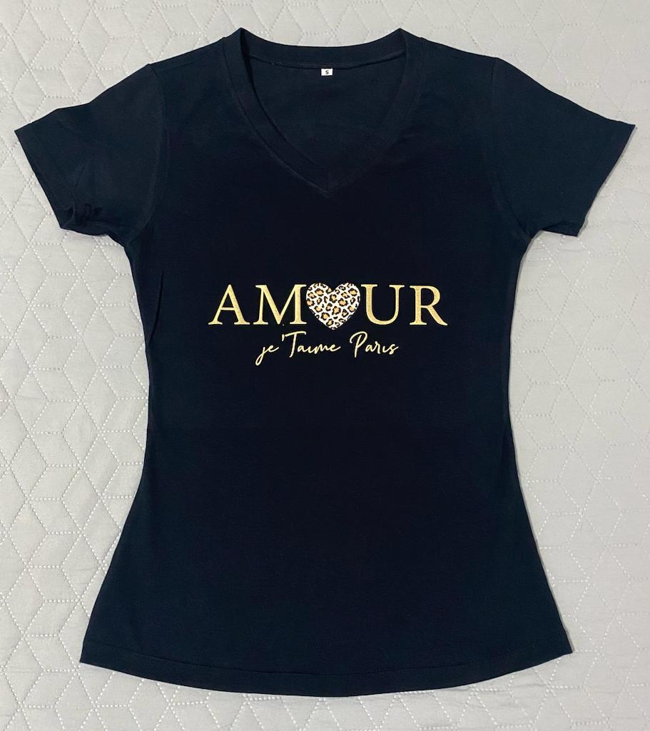 CAMISETA DAMA COLOR NEGRO AJTP O