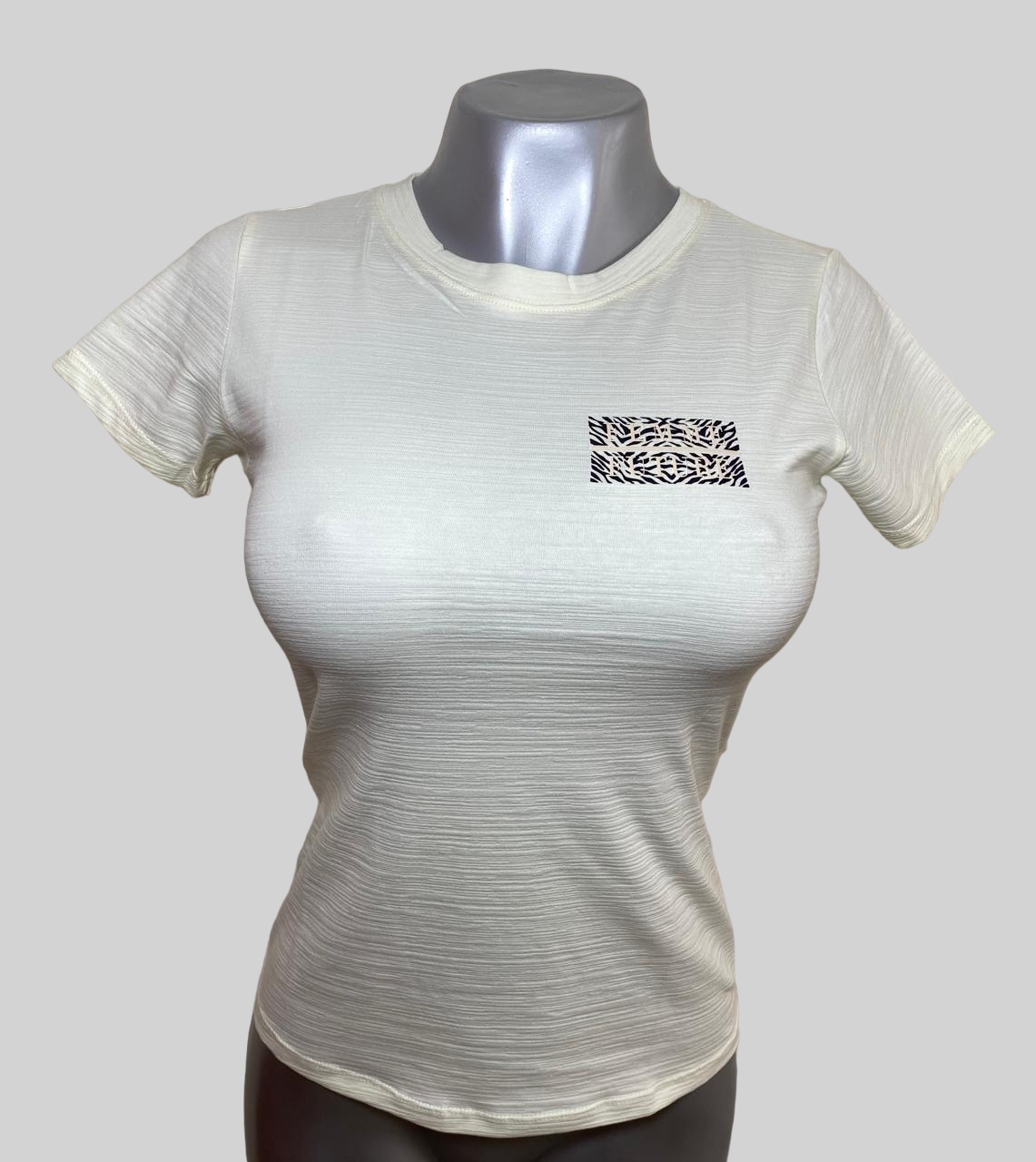 CAMISETA DAMA COLOR MARFIL FF N