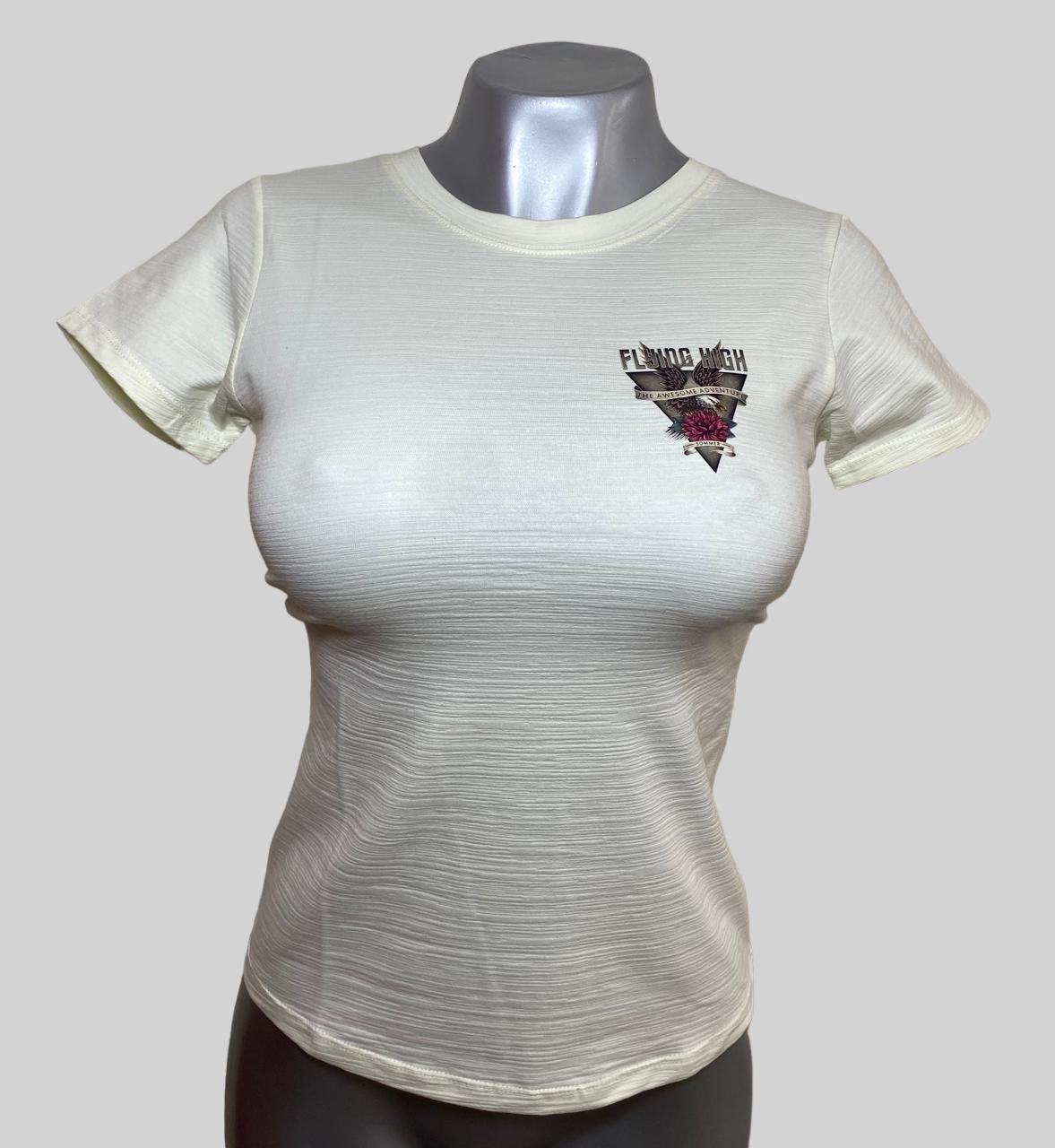 CAMISETA DAMA COLOR MARFIL FH VR