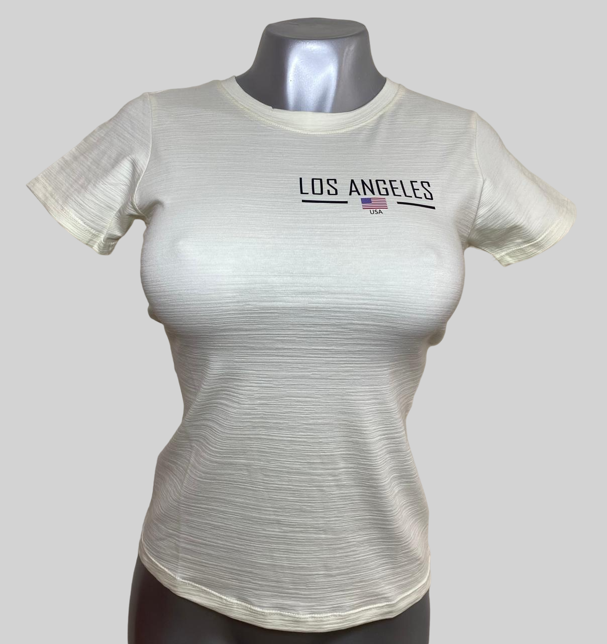 CAMISETA DAMA COLOR MARFIL LA N