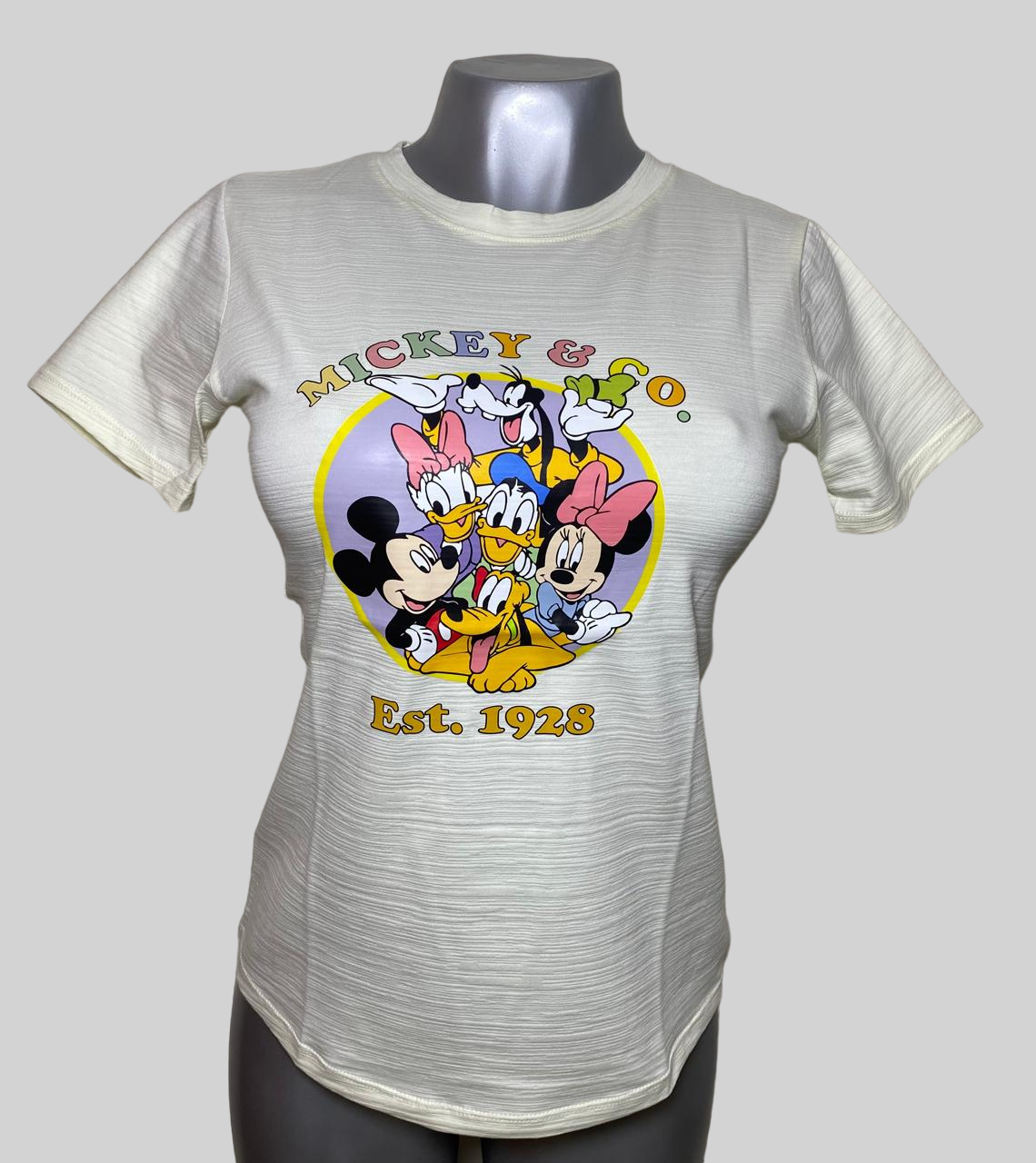 CAMISETA DAMA COLOR MARFIL M&C