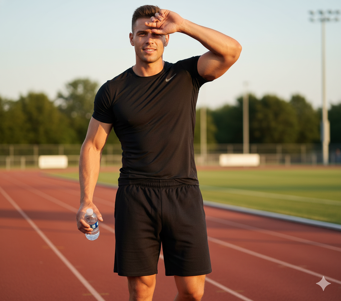 PANTALONETA DEPORTIVA HOMBRE NEGRA BURDA - REF 24