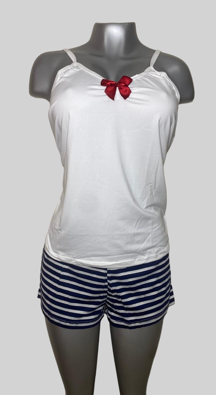 PIJAMA TIRAS Y SHORT DAMA - REF 12