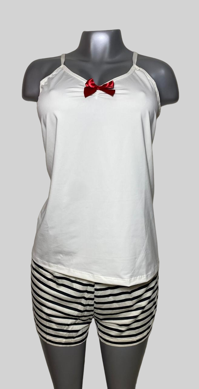 PIJAMA TIRAS Y SHORT DAMA - REF 12