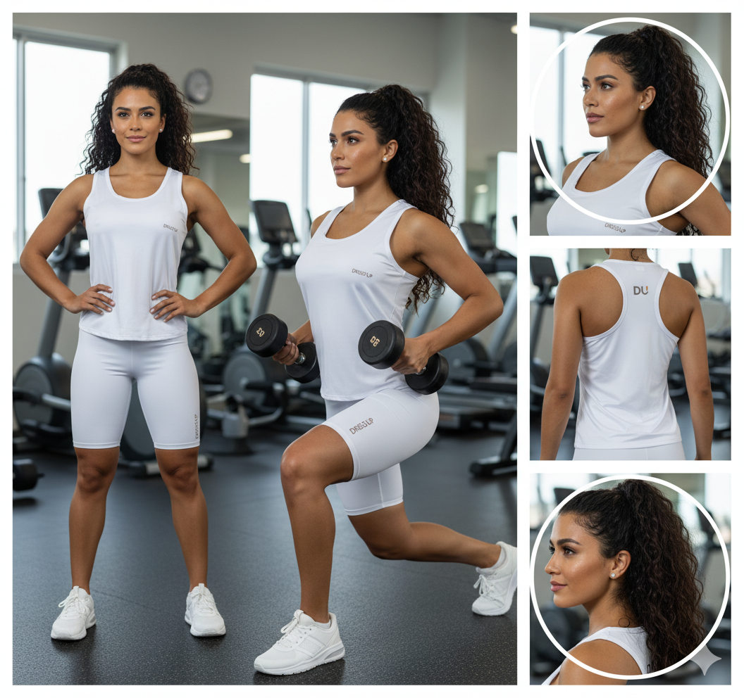 CONJUNTO TOP + CICLISTA MUJER - REF 6A