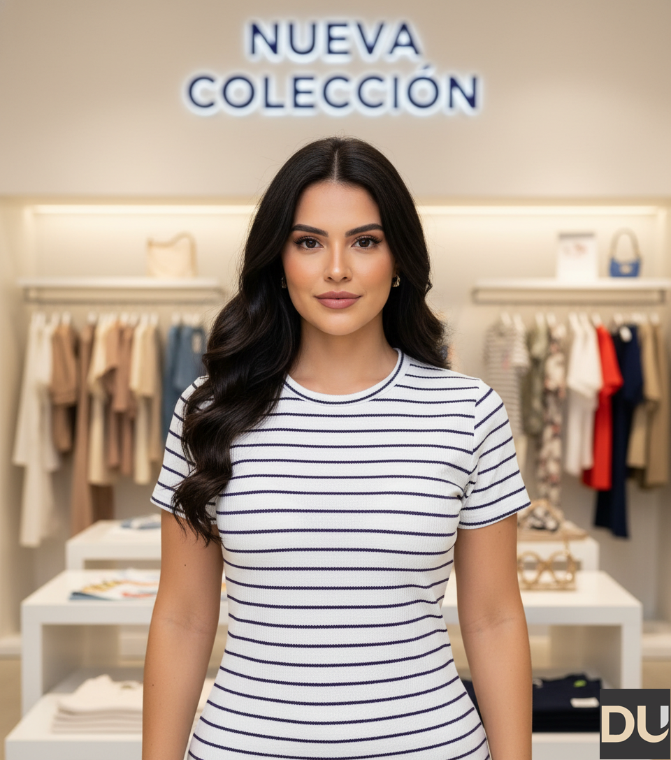 CAMISETA BASICA DAMA CUELLO REDONDO - REF 143