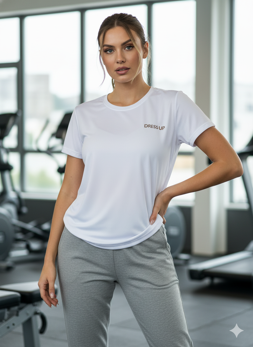 CAMISETA DEPORTIVA MUJER COLOR BLANCO (ACTIVE) - REF 17