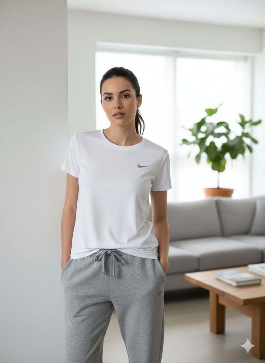 CAMISETA DEPORTIVA MUJER COLOR BLANCO (LY BALADA) - REF 17