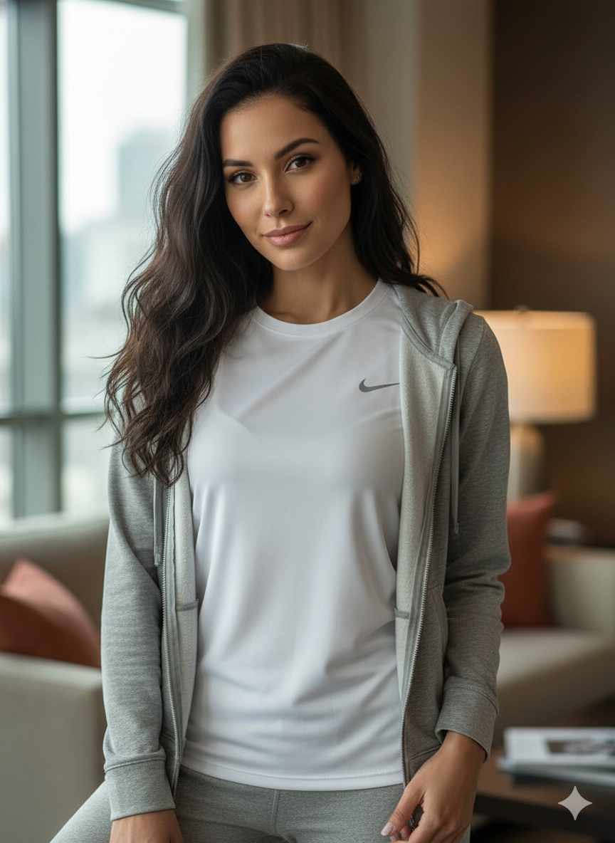 CAMISETA DEPORTIVA MUJER COLOR BLANCO (LY BALADA) - REF 17