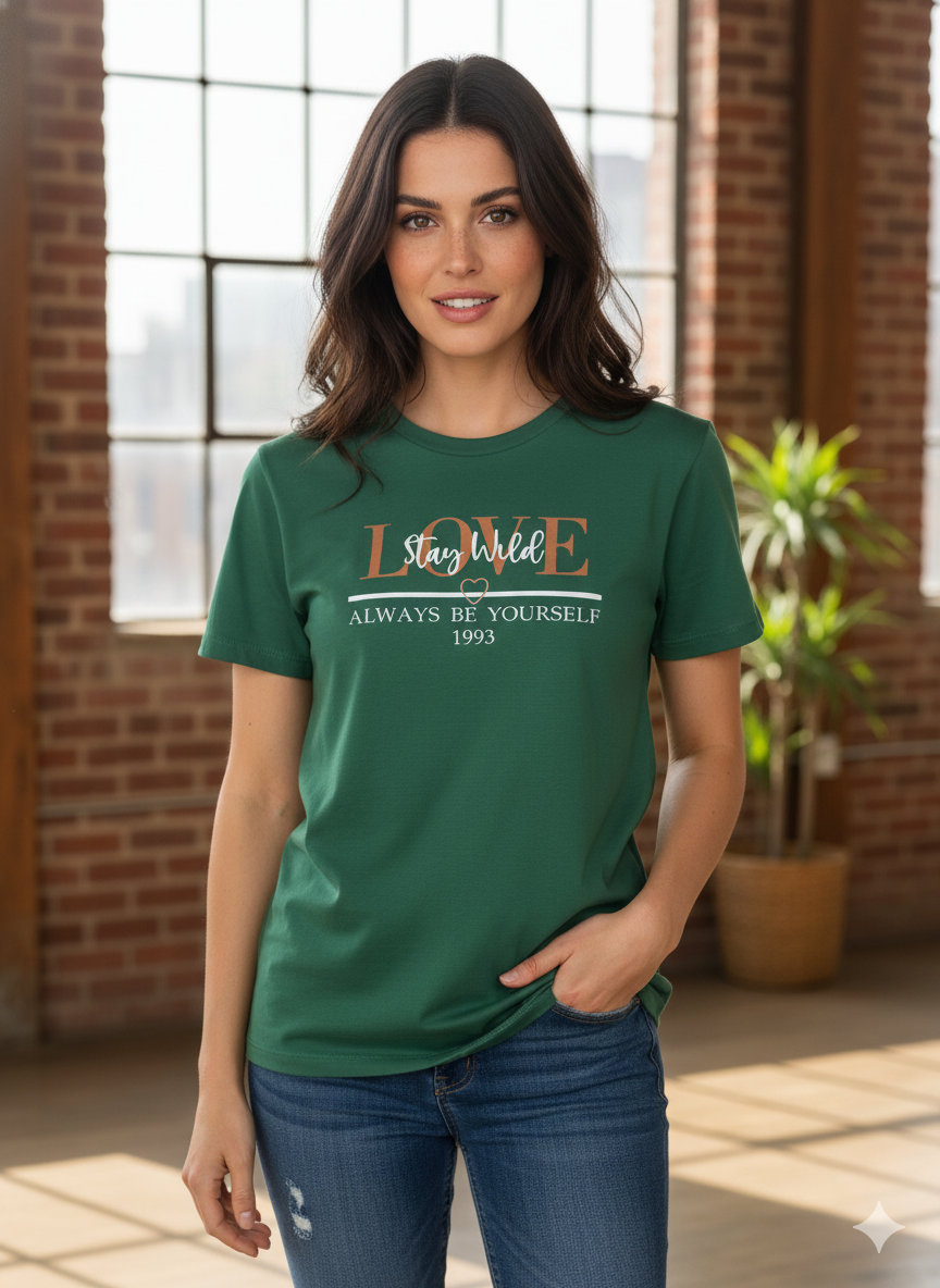 CAMISETA DAMA COLOR VERDE - REF 17