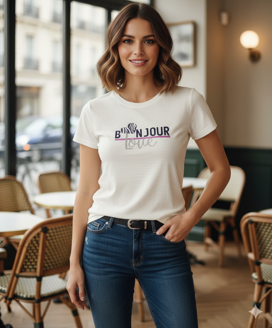 CAMISETA DAMA COLOR MARFIL BJL NRP
