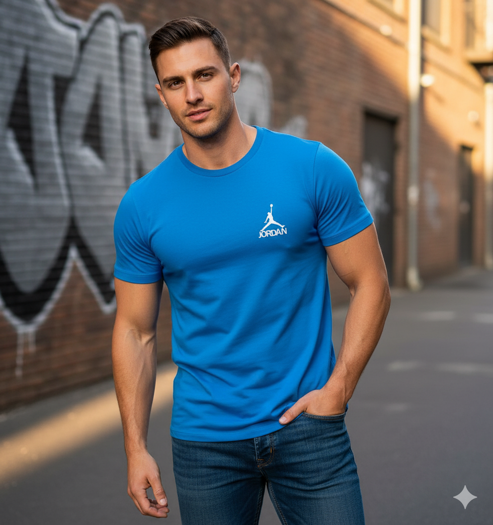 CAMISETA HOMBRE COLOR AZUL - REF 19