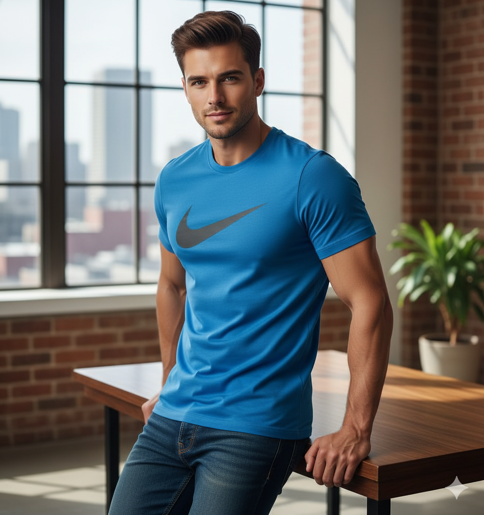 CAMISETA HOMBRE COLOR AZUL - REF 19