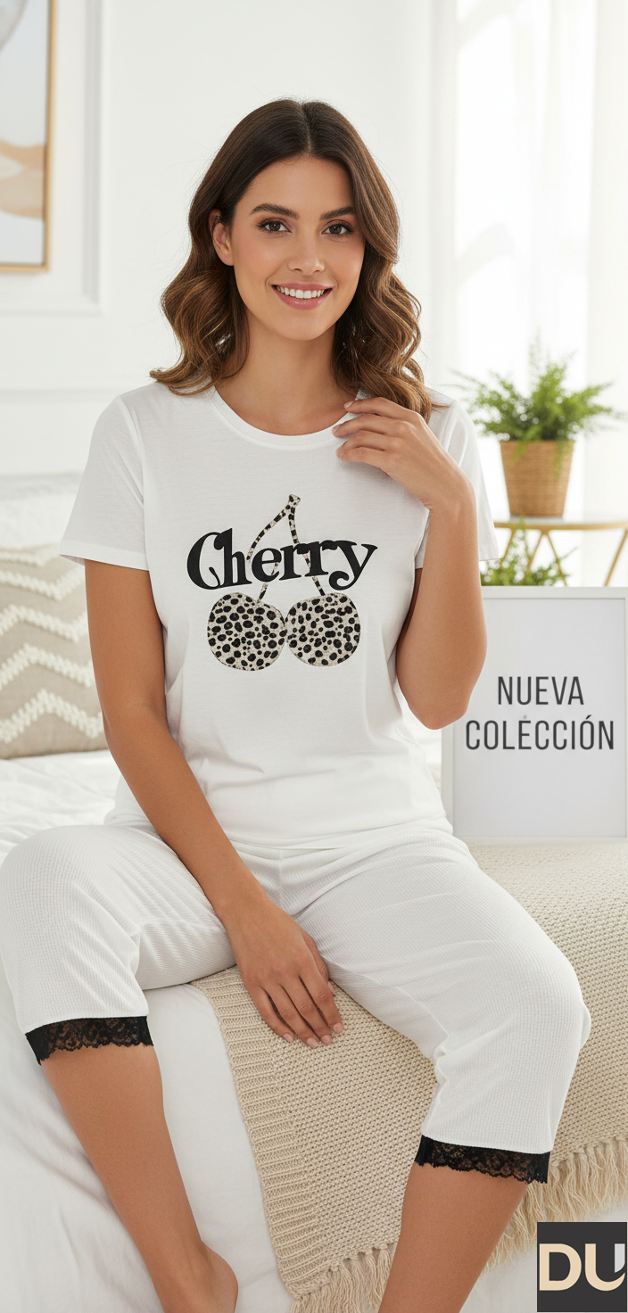 PIJAMA C/R Y CAPRI DAMA - REF 113