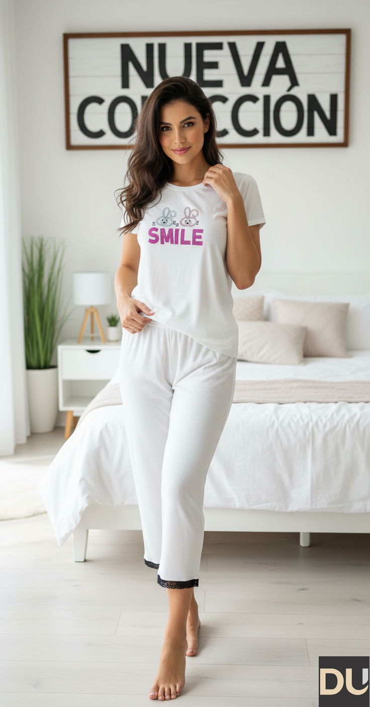 PIJAMA C/R Y CAPRI DAMA - REF 113