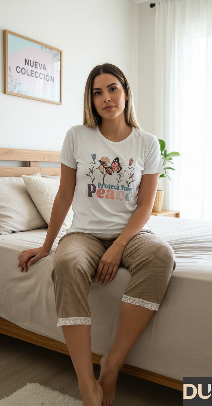 PIJAMA C/R Y CAPRI DAMA - REF 113